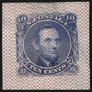 Sale 1048, Lot 123, Essays and Proofs: 1869 Pictorial Issue Safety Paper Essays