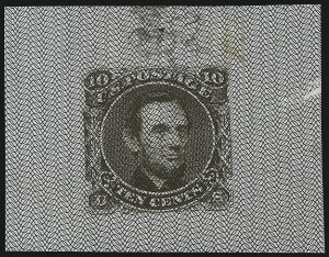 Sale 1048, Lot 126, Essays and Proofs: 1869 Pictorial Issue Safety Paper Essays