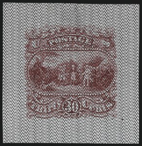 Sale 1048, Lot 128, Essays and Proofs: 1869 Pictorial Issue Safety Paper Essays