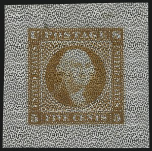 Sale 1048, Lot 132, Essays and Proofs: 1869 Pictorial Issue Safety Paper Essays