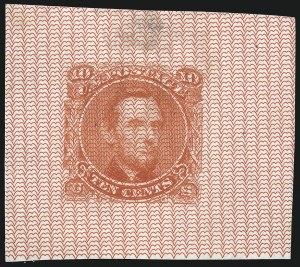 Sale 1048, Lot 135, Essays and Proofs: 1869 Pictorial Issue Safety Paper Essays