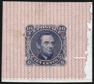 Sale 1048, Lot 136, Essays and Proofs: 1869 Pictorial Issue Safety Paper Essays