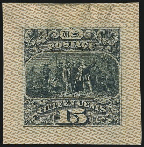 Sale 1048, Lot 138, Essays and Proofs: 1869 Pictorial Issue Safety Paper Essays
