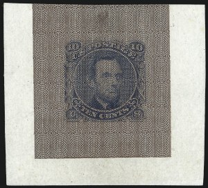 Sale 1048, Lot 147, Essays and Proofs: 1869 Pictorial Issue Safety Paper Essays, Cont.