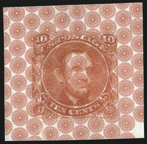 Sale 1048, Lot 158, Essays and Proofs: 1869 Pictorial Issue Safety Paper Essays, Cont.