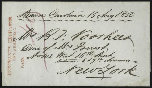 Sale 1048, Lot 205, Stampless Covers