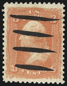 Sale 1048, Lot 268, 1861-66 Issue, 1867-68 Grilled Issue, 1875 Re-Issue