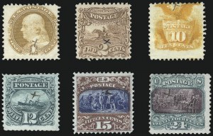 Sale 1048, Lot 277, 1869 Issue incl. Inverts, 1875 Re-Issue