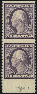Sale 1048, Lot 358, Washington-Franklin Issues