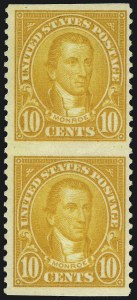 Sale 1048, Lot 368, 1922 and Later Issues, incl. 2c Harding Rotary Perf 11 Strip of Three