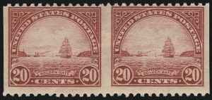 Sale 1048, Lot 370, 1922 and Later Issues, incl. 2c Harding Rotary Perf 11 Strip of Three