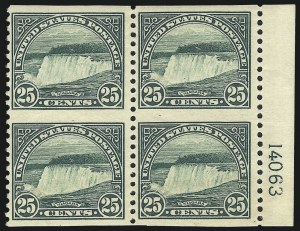 Sale 1048, Lot 371, 1922 and Later Issues, incl. 2c Harding Rotary Perf 11 Strip of Three