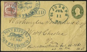 Sale 1048, Lot 404, Carriers and Locals incl. Pony Express