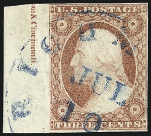 Sale 1050, Lot 101, 3c-12c 1851-56 Issue (Scott 10-17)
