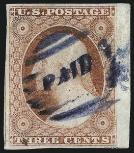 Sale 1050, Lot 108, 3c-12c 1851-56 Issue (Scott 10-17)