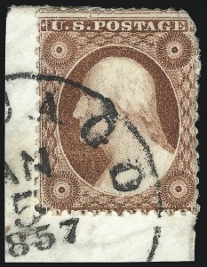 Sale 1050, Lot 110, 3c-12c 1851-56 Issue (Scott 10-17)