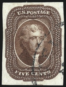 Sale 1050, Lot 111, 3c-12c 1851-56 Issue (Scott 10-17)