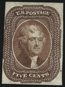 Sale 1050, Lot 113, 3c-12c 1851-56 Issue (Scott 10-17)