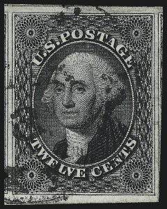 Sale Number 1050, Lot Number 120, 3c-12c 1851-56 Issue (Scott 10-17)