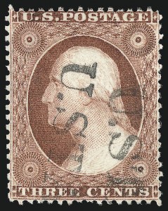Sale 1050, Lot 137, 1c-3c 1857-60 Issue (Scott 18-26A)