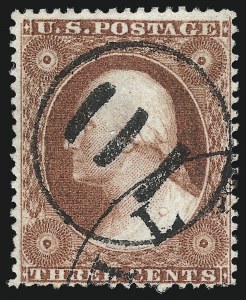 Sale 1050, Lot 144, 1c-3c 1857-60 Issue (Scott 18-26A)