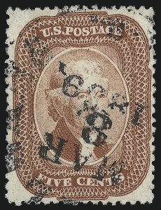 Sale 1050, Lot 149, 5c-90c 1857-60 Issue and 1875 Reprint (Scott 27-46)