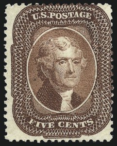 Sale 1050, Lot 152, 5c-90c 1857-60 Issue and 1875 Reprint (Scott 27-46)