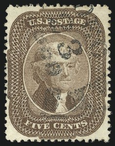 Sale 1050, Lot 156, 5c-90c 1857-60 Issue and 1875 Reprint (Scott 27-46)