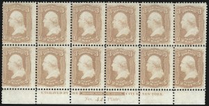 Sale 1050, Lot 187, 1861-66 Issue (Scott 56-77)