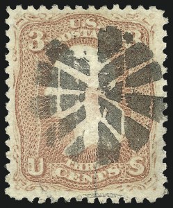 Sale 1050, Lot 207, 1867-68 Grilled Issue and 1875 Re-Issue (Scott 83-105)