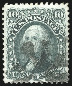 Sale 1050, Lot 214, 1867-68 Grilled Issue and 1875 Re-Issue (Scott 83-105)
