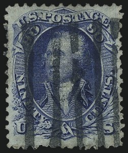 Sale 1050, Lot 225, 1867-68 Grilled Issue and 1875 Re-Issue (Scott 83-105)