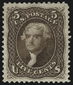 Sale 1050, Lot 229, 1867-68 Grilled Issue and 1875 Re-Issue (Scott 83-105)