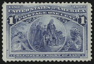 Sale 1050, Lot 333, 1c-50c 1893 Columbian Issue (Scott 230-240)