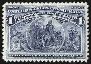 Sale 1050, Lot 334, 1c-50c 1893 Columbian Issue (Scott 230-240)