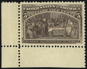 Sale 1050, Lot 344, 1c-50c 1893 Columbian Issue (Scott 230-240)