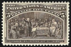 Sale 1050, Lot 345, 1c-50c 1893 Columbian Issue (Scott 230-240)