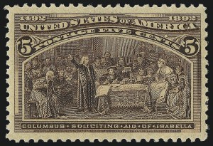 Sale 1050, Lot 346, 1c-50c 1893 Columbian Issue (Scott 230-240)