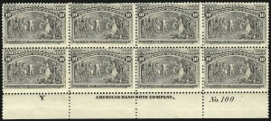 Sale 1050, Lot 354, 1c-50c 1893 Columbian Issue (Scott 230-240)
