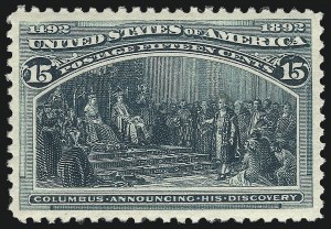 Sale 1050, Lot 356, 1c-50c 1893 Columbian Issue (Scott 230-240)