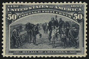 Sale 1050, Lot 365, 1c-50c 1893 Columbian Issue (Scott 230-240)