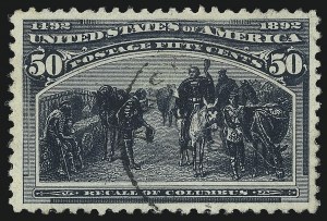 Sale 1050, Lot 366, 1c-50c 1893 Columbian Issue (Scott 230-240)