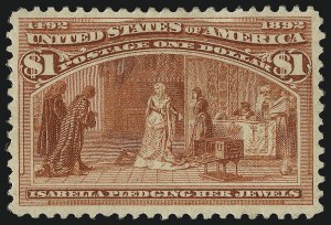 Sale 1050, Lot 368, $1.00-$5.00 1893 Columbian Issue (Scott 241-245)