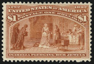Sale 1050, Lot 371, $1.00-$5.00 1893 Columbian Issue (Scott 241-245)