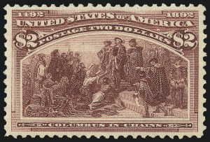 Sale 1050, Lot 375, $1.00-$5.00 1893 Columbian Issue (Scott 241-245)