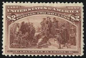 Sale 1050, Lot 377, $1.00-$5.00 1893 Columbian Issue (Scott 241-245)