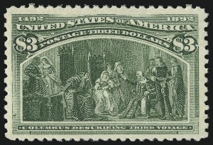 Sale 1050, Lot 383, $1.00-$5.00 1893 Columbian Issue (Scott 241-245)