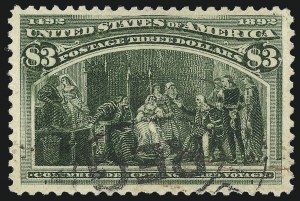 Sale 1050, Lot 384, $1.00-$5.00 1893 Columbian Issue (Scott 241-245)