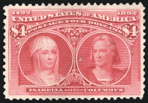 Sale 1050, Lot 387, $1.00-$5.00 1893 Columbian Issue (Scott 241-245)