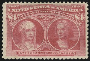 Sale 1050, Lot 388, $1.00-$5.00 1893 Columbian Issue (Scott 241-245)